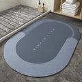 Customized Soft Diatomite Bath Mat Quick Dry Absorbent Bath Rugs Machine Made Solid Pattern Rubber for Home Use