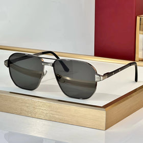 Vintage pilot Sunglasses Men's Oversized Metal Frame Glasses Outdoor Sunglasses Minimalist Women's Pop UV400 Sunglasses