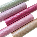 Mirror Embossed Vinyl Synthetic Leather Quilted Iridescent Glitter Faux Leather for Making Bag Accessories Bag