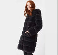 Thickened Fleece Plaid Casual Women's Winter Warm Oversize Long Hooded Coat