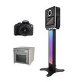 Photo Booth Led Light Stand Photo Booth Portable Instant Photo Printing Station for Sale