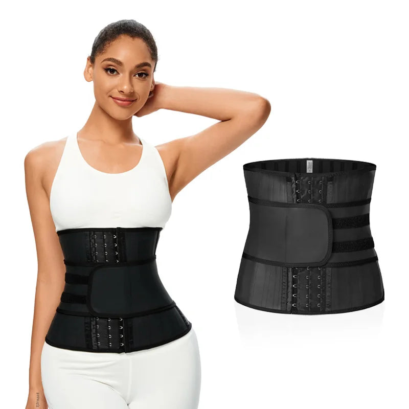25 Steel Boned Women's Waist Trainer Firm Control Body Shaper Cincher Sweat Belt Nonwoven Weaving Method for Slimming