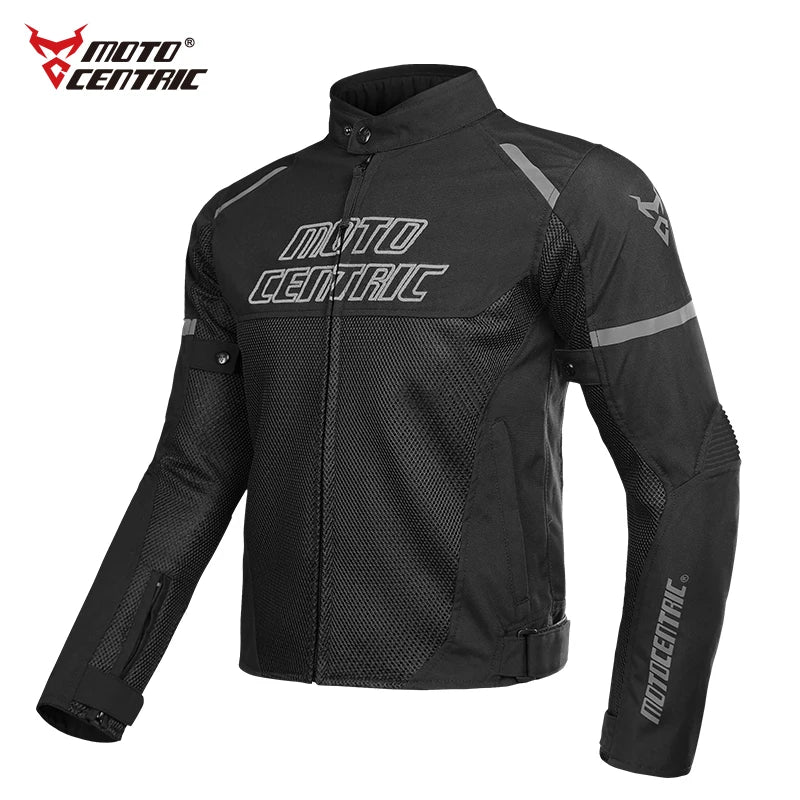 MOTOCENTRIC Custom Sportswear Sale Motorcycle Mesh Jackets CE Armored Breathable Body Protection for Motorbikes Plus Size