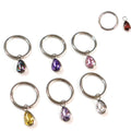 2025 Wholesale G23 Titanium Silver Plated Wedding Engagement Nose Ring Earrings Piercing Jewelry