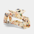 7.5cm Acetic Acid Grab Clip Rectangular Hollow Out Hair Claw Back Head Ponytail Bun Hair Claw Clip