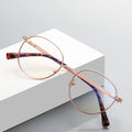 3057 Small Retro Round Frame Anti Blue Light Metal Optical Glasses Frames Men Women Fashion Computer Eyeglasses