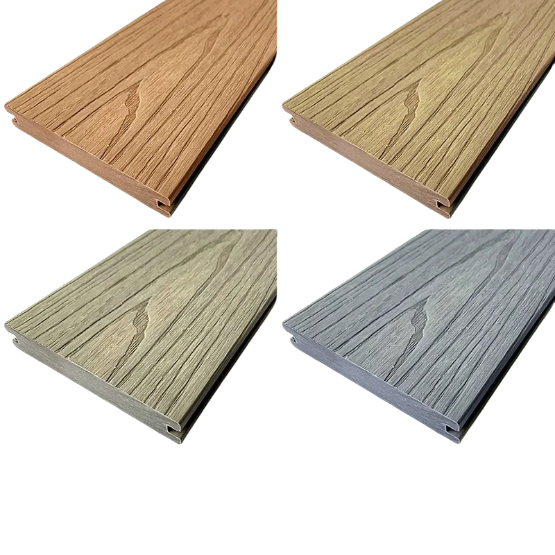 WPC Wood Decking Boards Outdoor Durable Hollow Core Deck Board Flooring  Non-slip Composite Decking