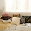 Amity Plush Foil Printed Pillow Cover Soft Plush Gold Printing Throw Pillow Case Cushion Cover MegaBDM