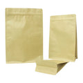 Wholesale Biodegradable Kraft Paper Flat Bottom Packaging Bags Gravure Printing Pouch Bag Valve for 250g 1kg Coffee Beans Foods
