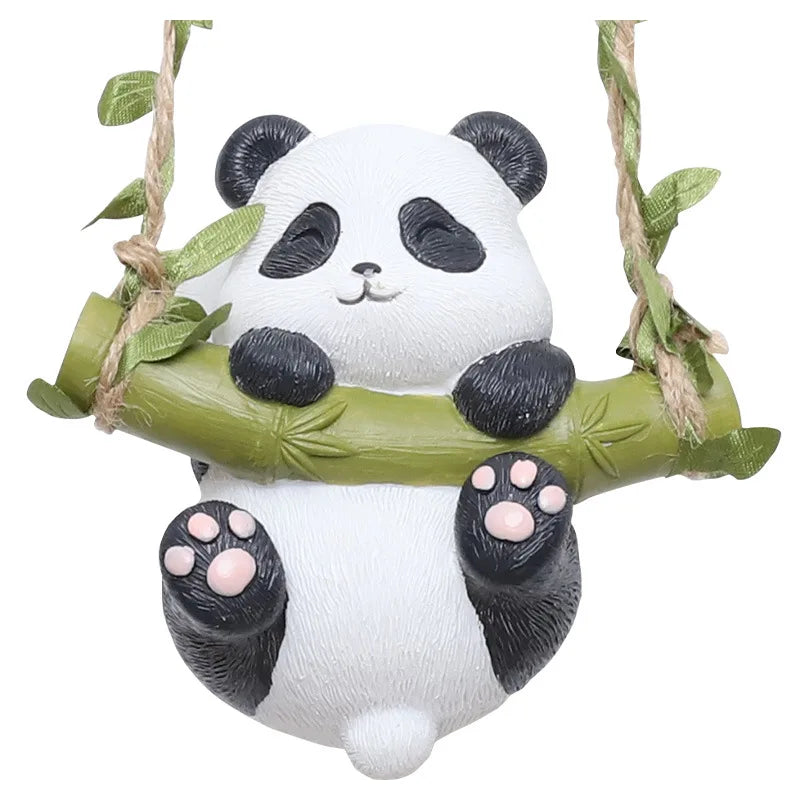 Wholesale Cartoon Creative Flower Pot Pendant Panda Courtyard Tree Climbing Hanger Animal Balcony Outdoor Garden Decoration