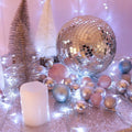 Disco Light Mirror Ball Stylish Mirror Disco Ball Silver Hanging Reflective Lighting Mirror Balls