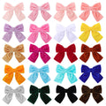 New Children's Hair Accessories Clip Velvet Handcrafted Bow Bobby Hair Clip