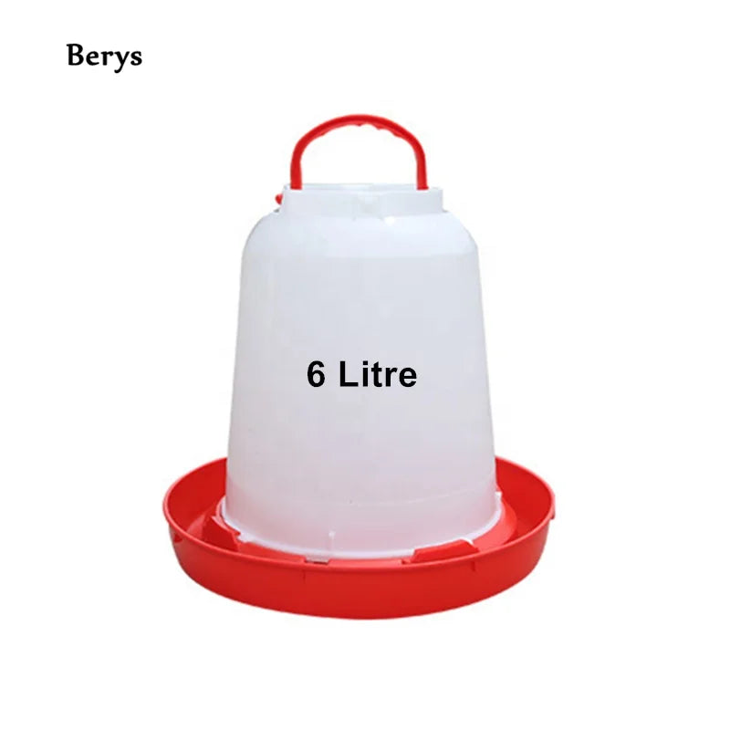 New Design 6-Litre Middle Size Poultry Feeder and Drinkers Chicken Waterer and Animal Drinkers