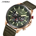SINOBI Male Wristwatches Multi-Function Analog Watch for Men 24MM Watch Band Navy Blue Saat Erkek Dropshipping Box Pack