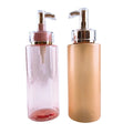 Double Wall Bottle Pump Cosmetic Oil Lotion Plastic Press Pump Head With Cover Golden Emulsion Pump