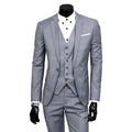 Men's Suits Groom Wedding Ball Suits British Slim Tuxedo Men's Formal Business Overalls 3-piece Suits (jacket + Pants + Vest)
