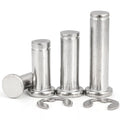 China OEM Factory 3/16" 5/16" 3/4" Polishing Flat Head Shaft Stainless Steel Grooved Clevis Pin Used with Retaining Ring