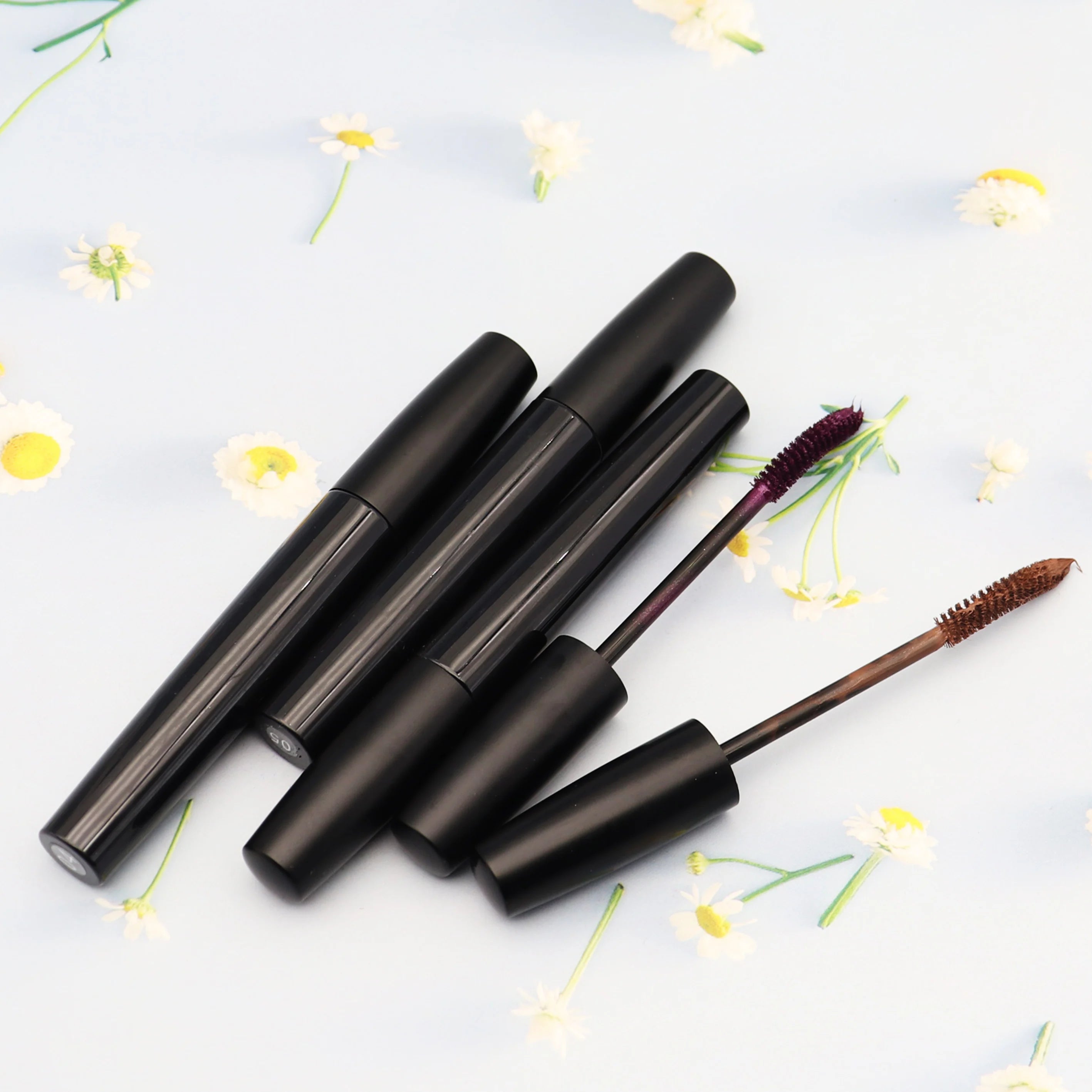Private Label Makeup Vendor Vegan Mascara Volume Waterproof Oil Free Lengthen Curl High Definition Silk Fiber Mascara