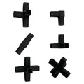 Source Factory Production 20*20 25*25 30*30 for square Steel Pipe Connector Abs Pc Pp Nylon Plastic Black square Pipe Connector
