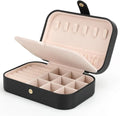 Portable PU Leather Mini Jewelry Travel Case Small Organizer Storage for Girls/Women's Earrings Convenient Travel Jewelry Box MegaBDM