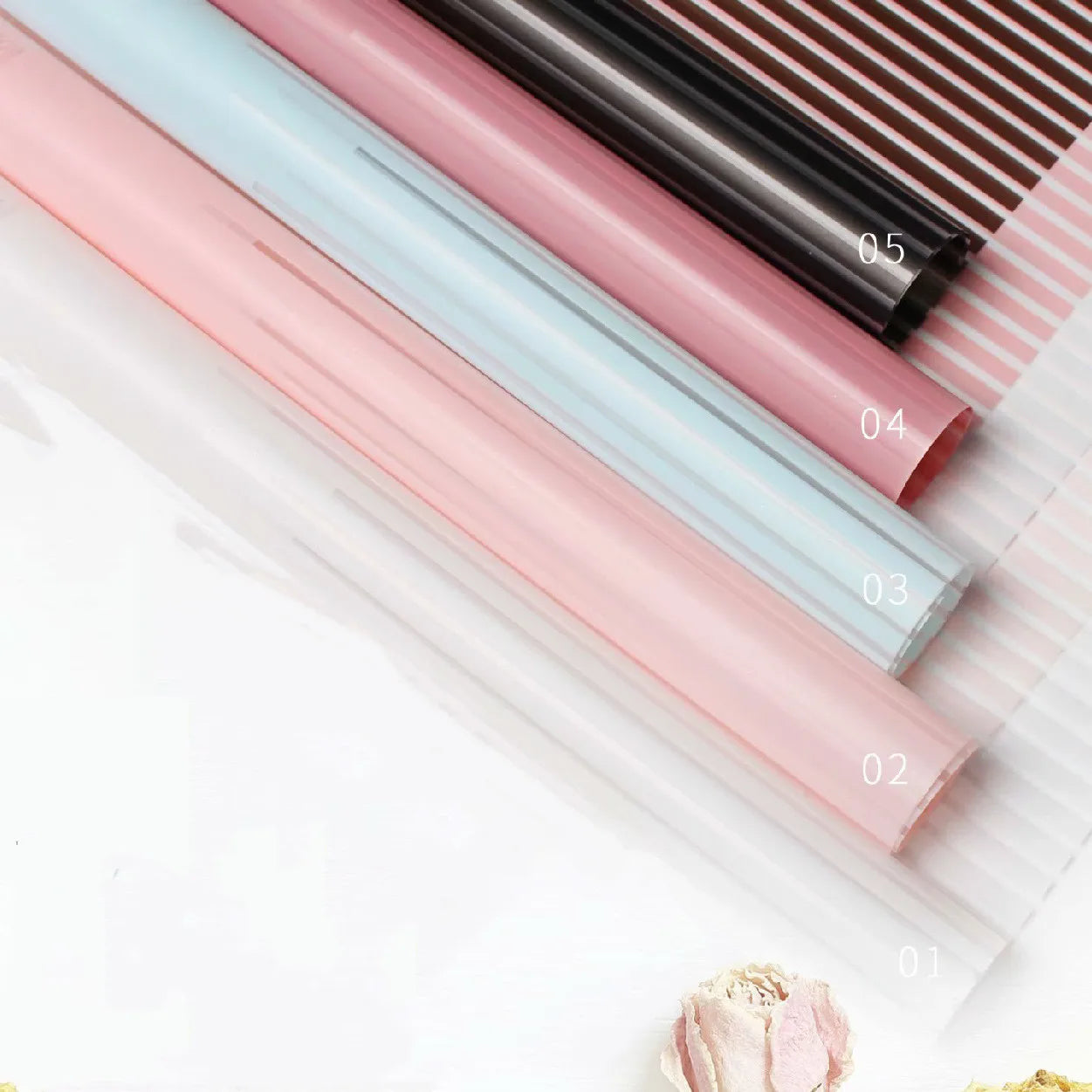 2022 Stripe Bouquet Chocolate Flower Gift Packaging Wrapping Paper