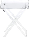 Manufacturer Factory Supplier OEM clear Acrylic Folding Tray Table  Pmma Kitchen and Bar Serving Table