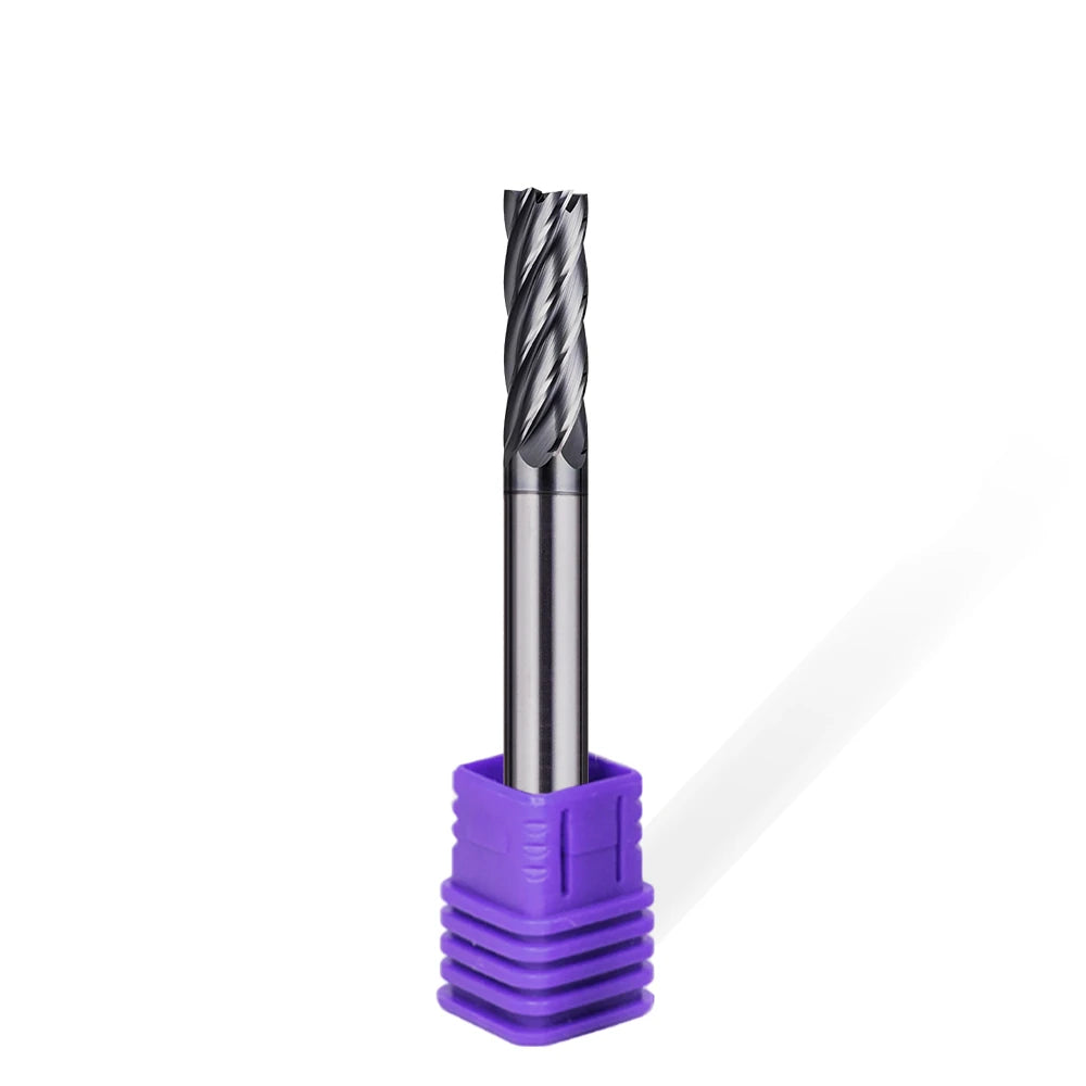 6-Flute 35 Degree Helix AlCrSiN Coated Carbide Endmill Customizable ODM/OEM Flat Straight Milling Cutter for CNC Machines 62HRC
