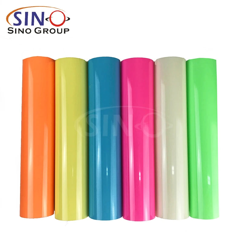 Rolls Photoluminsecent Film DIY Heat Press Heat Transfer Vinyl Glow in the Dark HTV 0.25x1.52m High PES Photoluminescent DL