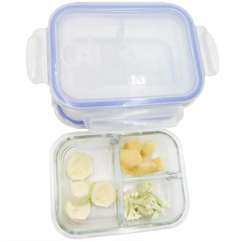 Lunch Box Glass Food Storage Container Set