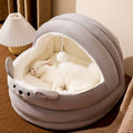 Hot Four Seasons Universal Supplies Closed Cat Bed Removable Washable Pet Nest Thick Soft Cat Villa