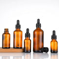 Low Price 2 Ounce Glass Bottles with Dropper Eye Dropper Bottle 4 oz Amber Glass Bottle with Box Customize