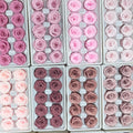 Factory Direct Supply Preserved Rose Head Eternal Roses 4 cm Rose Heads for Wedding Decor