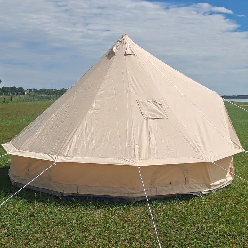 Lightweight Outdoor Backpack Large Family Waterproof Folding Automatic Pop Beach Hiking Camping Cotton Canvas Single Bell Tent