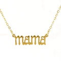 Stainless Steel Mama Letter Alphabet Necklace Mothers Day Mom Gift Choker Chain Custom Name LOGO DIY Jewelry 18K GoldFactory
