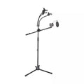Phone Holder Selfie Smartphone Mount Floor Live Microphone Stand Gooseneck Phone Clip