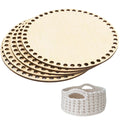 Laser Cut Multiple Shapes Wooden Plywood Base Crochet Basket Bottoms Base Wood for Crochet