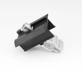 Aluminum Fast Installation Solar Panel Mounting Brackets Black 30-45 Mid Clamp for Solar Panel Module