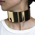 Punk Jewelry Big Name Collar Metal Exaggerated Necklace Female Choker African Gold Plated Big Choker Necklace Jewelry Wholesale