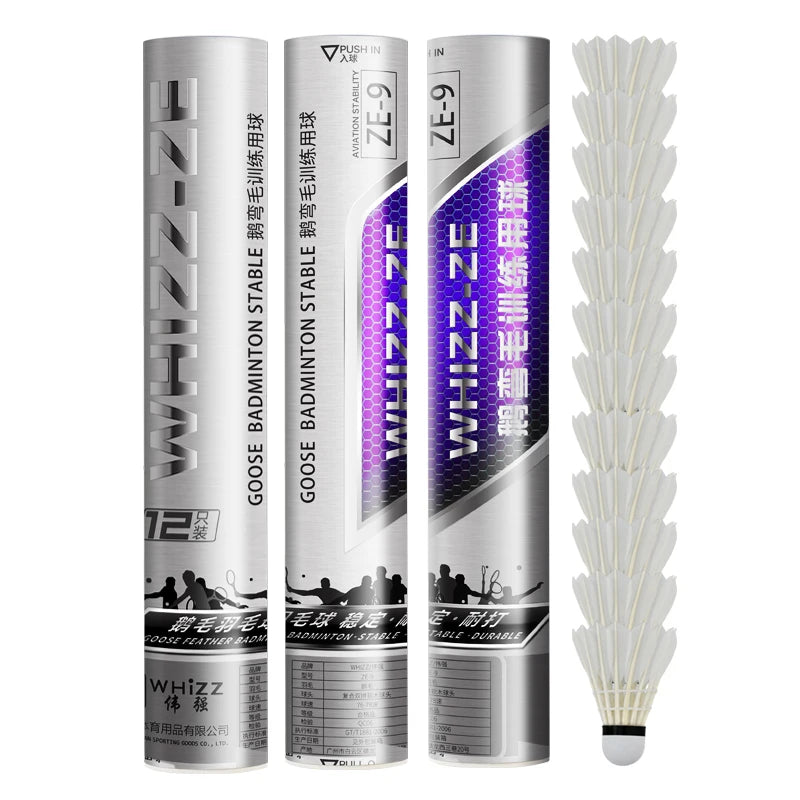 Approved Goose Feather Birdie Shuttlecock Custom logo Professional Badminton Shuttlecock
