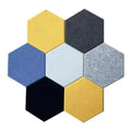 Hexagon Modern Sound Absorbing Panel Fireproof B Class with 3D Model Design 90% NRC for Restaurant Kitchens Nursery Room Walls