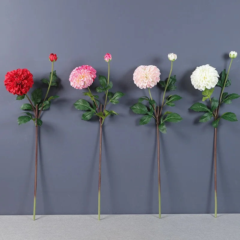 Hot Sale New Design Artificial Dahlia Chrysanthemum Flower Wedding Home Decoration Flowers Christmas Graduation Valentine's Day
