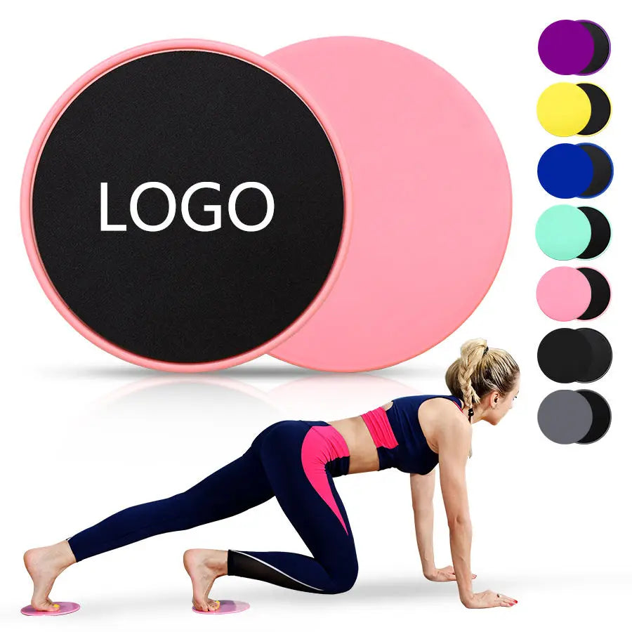 ZJFIT Foldable Custom Push-Up Floors Sliding Gym Pilates Gliders Ab Exercise Core Sliders Fitness Workout with Resistance Band