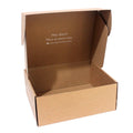 100% Recyclable Corrugated Paper Mailing Boxes ODM Brown Folding Kraft Paper Shipping Box with Embossing Folder Box Type