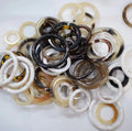Multi Color Size Adjustable Decorative Ring Plastic Round Resin O Ring Buckle for Swimwear Bikini