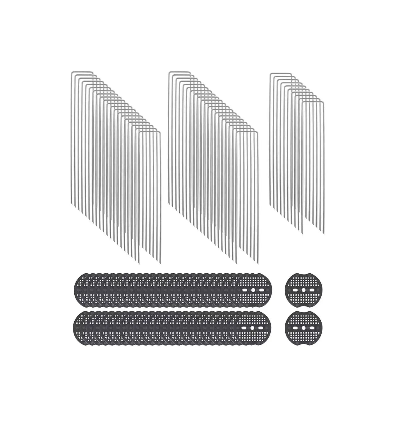 Factory New U-Shaped Ground Anchor for Planting Stainless Steel Earth Nail for Tent Silver Nail for Fields Grass