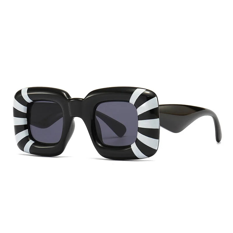 Square Punk Y2k Sunglasses New Women Men Trends Big Frames Sun Glasses Lady Brand Designer Hip Hop 2000 Eyeglasses UV400 Oculos