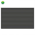 Outdoor Garden Louver Fence Fixed Slat Panels Gate Driver Walk Gate Houses Black Fencing Aluminum