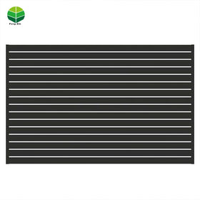 Outdoor Garden Louver Fence Fixed Slat Panels Gate Driver Walk Gate Houses Black Fencing Aluminum