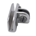 Adjustable 3 Way Zinc Alloy Chrome Plated Glass Cube Display Customized Size 3.0-6.0mm Shelf Connector Supermarket Supplies