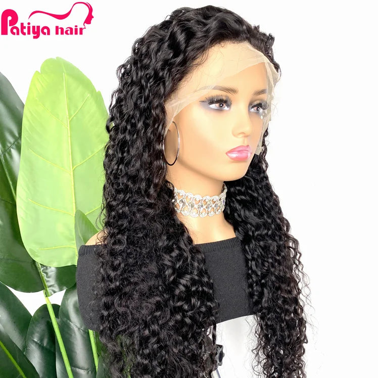 Half Hand Tied Wig 4x4 13x6 5x5 13x4 Transparent Lace Frontal Wig for Women Men Cambodian Full Lace Human Hair Wigs Water Wave